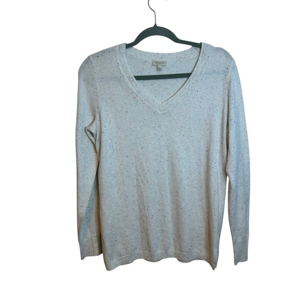 Talbots V-Neck Confetti Knit Sweater - Picture 1 of 6
